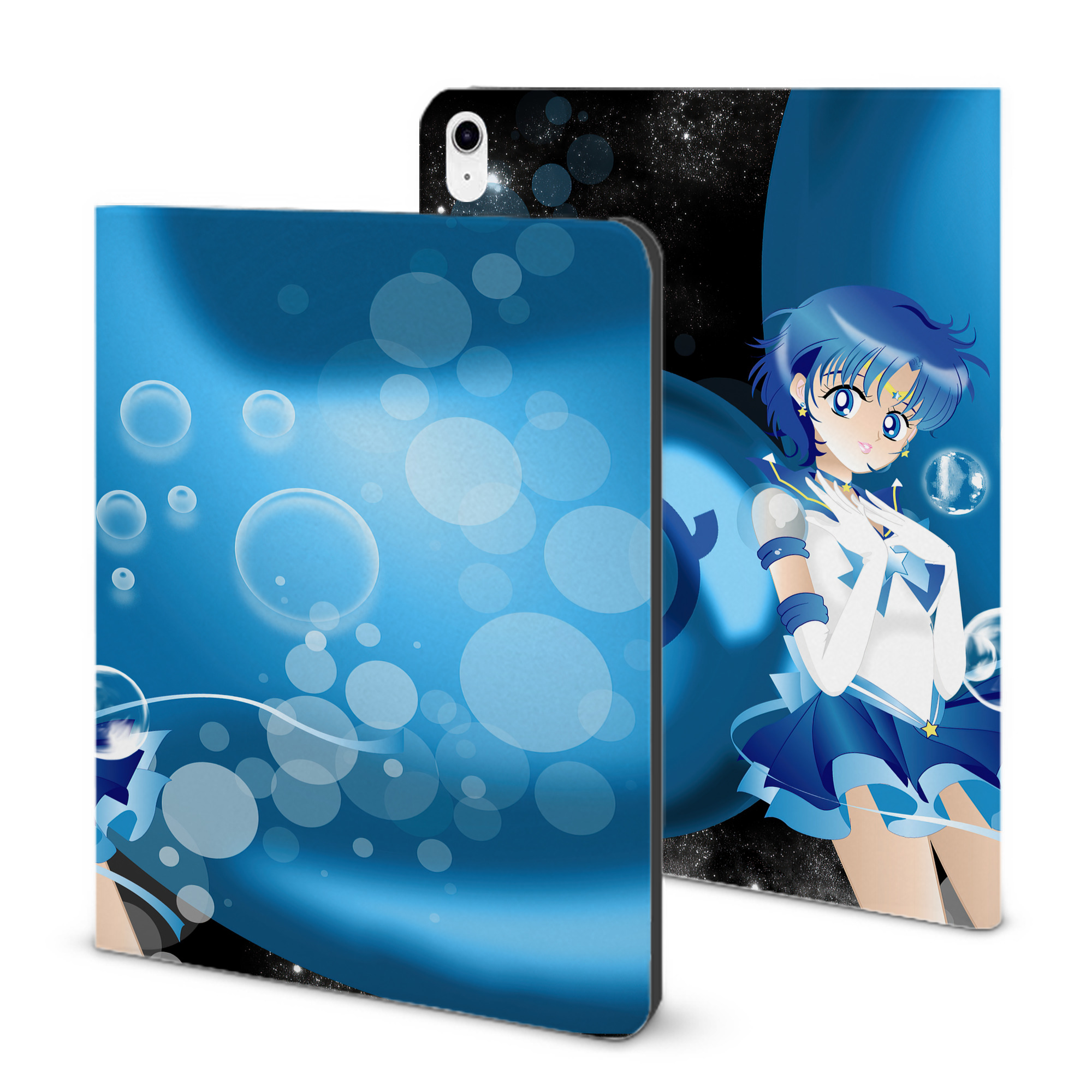 （画像用） 美少女戦士セーラームーン Sailor Moon IPad ケース ブック型 PUレザー TPU 耐衝撃 軽量 薄型 ペン収納なし 全面保護 IPad 各モデル対応